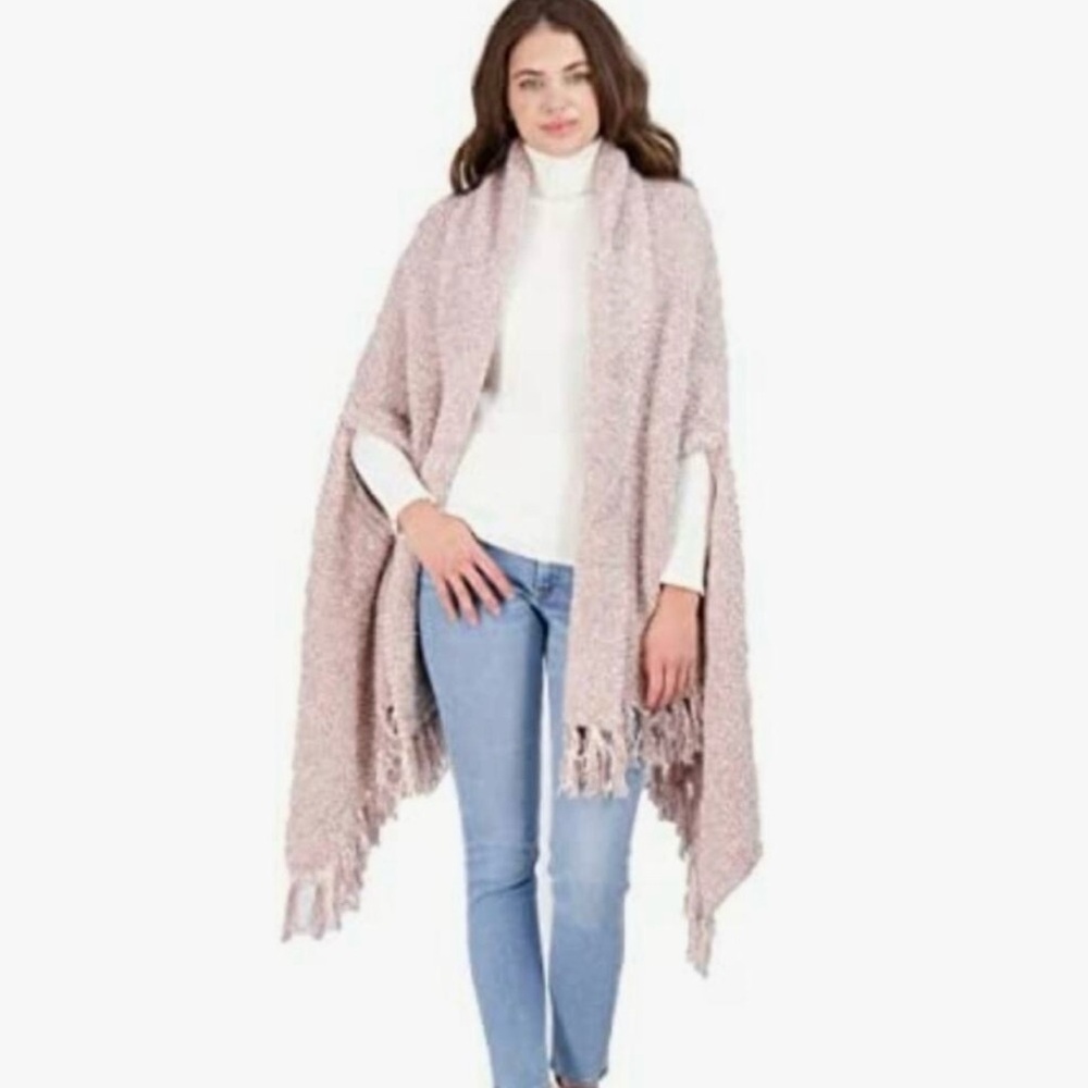 Barefoot Dreams Pink Poncho
